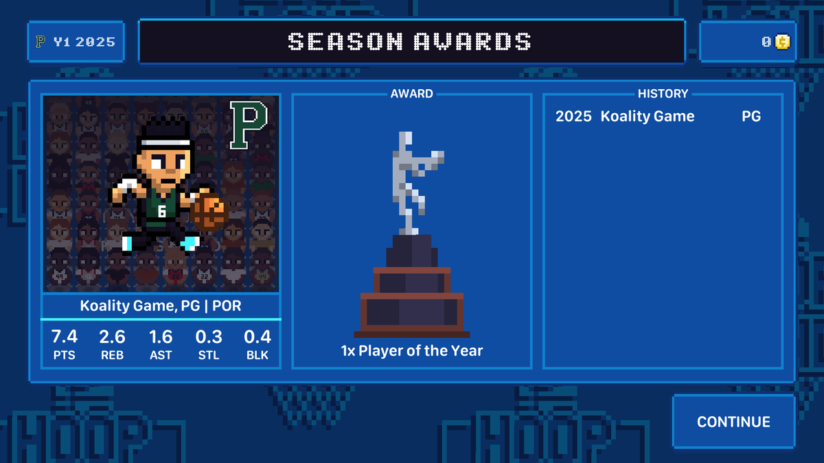 KoalityGame's tweet image. New college awards and Career Mode goals are coming to Hoop Land in Update Version 1.09! You'll also be able to view all of your trophies as you make progress towards induction into the Hall of Fame. Releasing by the end of April! #gamedev #indiedev #indiegame #screenshotsaturday