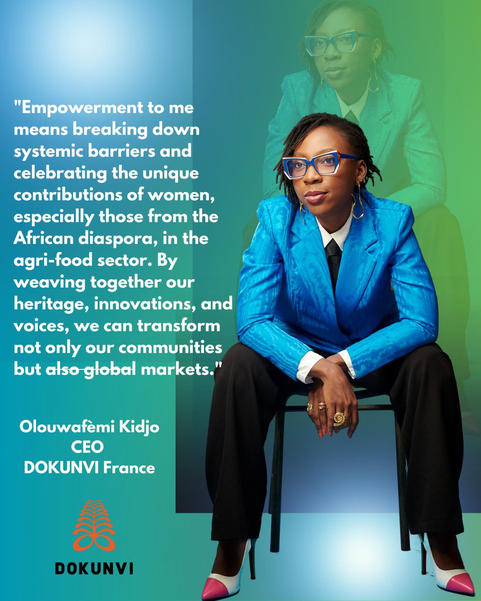 Celebrating Women Who Empower Women! Meet Olouwafèmi KIDJO—a multi-talented and creative African Diasporan woman, making great impact in the agrofood sector! Founder of Dokunvi, DOCTEURE BRANDING and Women In Afrofood
#IWD2025