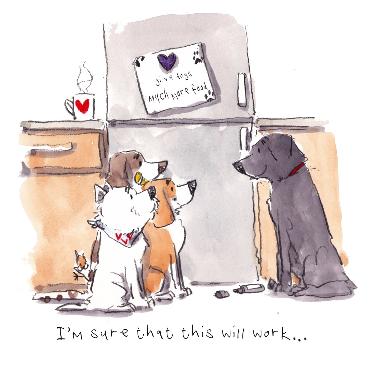 iaindwelch's tweet photo. Good night, lovely people and lovely dogs.
The lab has a plan...
Sleep well and sweet dreams.
I hope that you have a fun day tomorrow. 
#hoorayfordogs #westie #springer #beagle #labrador #redsquirrel https://t.co/lTUHvIcWLY