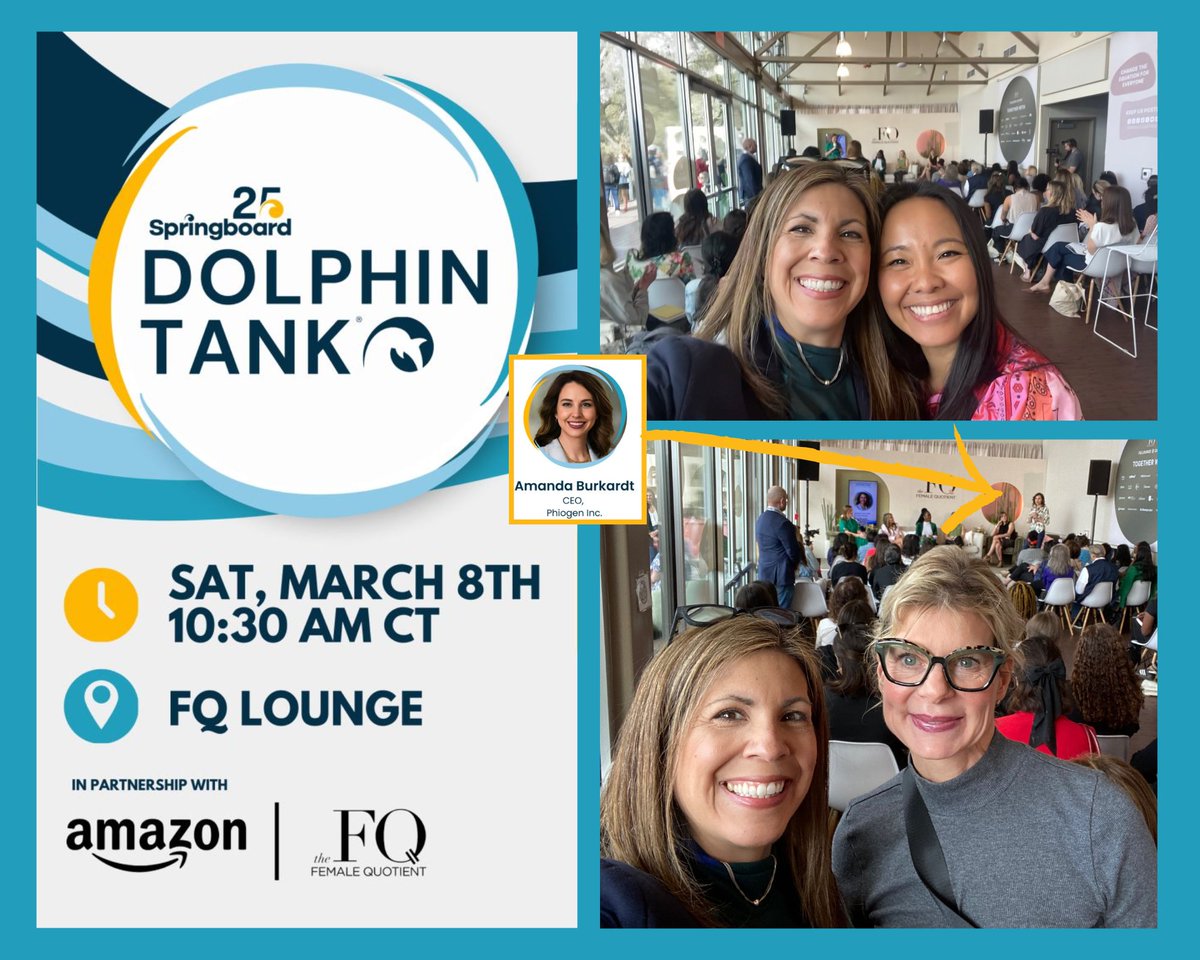 Adrianna Cantu (@adrianna_atx) on Twitter photo Great start to the weekend at #SXSW with the always popular <a href="/SpringboardEnt/">Springboard Enterprises</a> Dolphin Tank pitch event!
✨ Best line from <a href="/ShelleyZalis/">Shelley Zalis</a>, Founder of <a href="/femalequotient/">The Female Quotient</a> --go beyond International Women's Day today, "Invest in women daily!" Great start to the weekend at #SXSW with the always popular <a href="/SpringboardEnt/">Springboard Enterprises</a> Dolphin Tank pitch event!
✨ Best line from <a href="/ShelleyZalis/">Shelley Zalis</a>, Founder of <a href="/femalequotient/">The Female Quotient</a> --go beyond International Women's Day today, "Invest in women daily!"