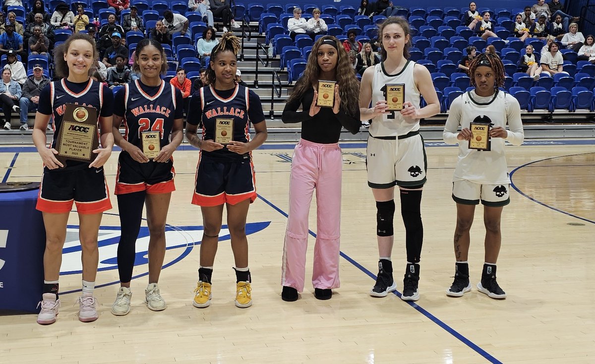 ACCC (@acccathletics) on Twitter photo Congratulations to the <a href="/acccathletics/">ACCC</a> Division I Women's Basketball Championship All-Tournament Team.
🏀Jamya Griffin <a href="/warhawkwbb/">Calhoun Women’s Basketball</a>
🏀 Julie Nekolna <a href="/SheltonStateWBB/">Shelton State Women’s Basketball</a>
🏀 Makala Hobdy <a href="/SheltonStateWBB/">Shelton State Women’s Basketball</a>
🏀Nylaa Fuller <a href="/wallacestatewbb/">Wallace State Women’s Basketball</a>
🏀 Kameron Sanders <a href="/wallacestatewbb/">Wallace State Women’s Basketball</a>
🏀 Congratulations to the <a href="/acccathletics/">ACCC</a> Division I Women's Basketball Championship All-Tournament Team.
🏀Jamya Griffin <a href="/warhawkwbb/">Calhoun Women’s Basketball</a>
🏀 Julie Nekolna <a href="/SheltonStateWBB/">Shelton State Women’s Basketball</a>
🏀 Makala Hobdy <a href="/SheltonStateWBB/">Shelton State Women’s Basketball</a>
🏀Nylaa Fuller <a href="/wallacestatewbb/">Wallace State Women’s Basketball</a>
🏀 Kameron Sanders <a href="/wallacestatewbb/">Wallace State Women’s Basketball</a>
🏀