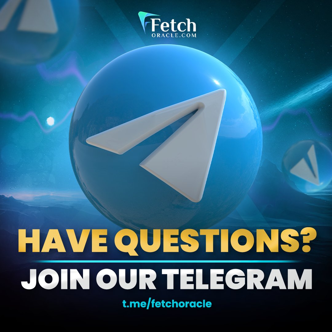 Questions?
Learn how to get started TODAY!
👇🏼 Join Telegram 👇🏼
t.me/fetchoracle