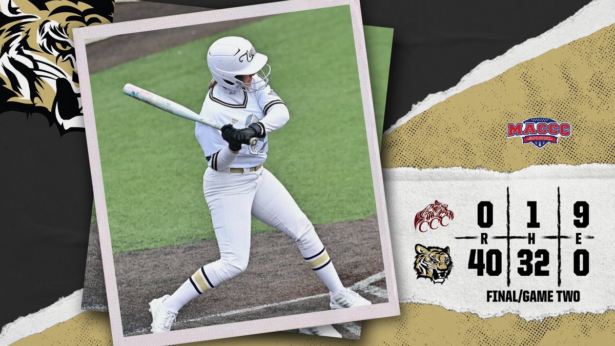 NEMCCTigers's tweet image. SB | FINAL (G2): No. 12 Northeast 40, Coahoma 0.

@nemccsoftball has a record breaking day in a conference opening sweep in the Battle of the Tigers!!

#NEMCC returns to the road on Tuesday to meet Meridian. First pitch is scheduled for 3 pm.

🐯 #TigerTown