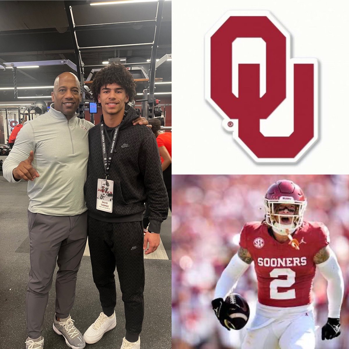 David Thomas (@d1davidthomas08) on Twitter photo After a amazing conversation with <a href="/CoachEmmett/">Emmett Jones</a> I am BLESSED to say I have received an offer to The University of Oklahoma <a href="/CoachVenables/">Brent Venables</a> <a href="/CoachToddBates/">Todd Bates</a> <a href="/Bdrumm_Rivals/">Brandon Drumm</a> <a href="/adamgorney/">Adam Gorney</a> <a href="/TheUCReport/">Billy Tucker</a> <a href="/DemetricDWarren/">Demetric D. Warren</a> <a href="/ParkerThune/">Parker Thune</a> <a href="/Josh_Scoop/">Josh McCuistion</a> <a href="/CraigHaubert/">Craig Haubert</a> <a href="/TomLuginbill/">Tom Luginbill 🇺🇸 🏈</a> <a href="/chadcawood/">Chad Cawood</a> After a amazing conversation with <a href="/CoachEmmett/">Emmett Jones</a> I am BLESSED to say I have received an offer to The University of Oklahoma <a href="/CoachVenables/">Brent Venables</a> <a href="/CoachToddBates/">Todd Bates</a> <a href="/Bdrumm_Rivals/">Brandon Drumm</a> <a href="/adamgorney/">Adam Gorney</a> <a href="/TheUCReport/">Billy Tucker</a> <a href="/DemetricDWarren/">Demetric D. Warren</a> <a href="/ParkerThune/">Parker Thune</a> <a href="/Josh_Scoop/">Josh McCuistion</a> <a href="/CraigHaubert/">Craig Haubert</a> <a href="/TomLuginbill/">Tom Luginbill 🇺🇸 🏈</a> <a href="/chadcawood/">Chad Cawood</a>
