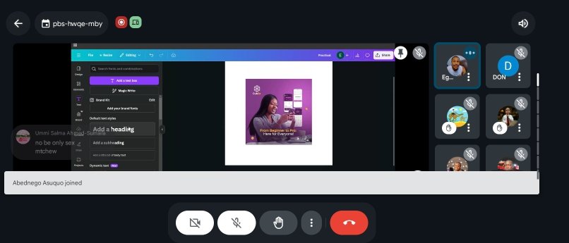 BheeSocials's tweet image. Third live session of my design class with @egbokavictory_, and I learned how layers make selecting elements easier, how built-in apps unlock more design possibilities, and how simple tricks like gradients, mock-ups, and sharpening can instantly upgrade a design. Wil
