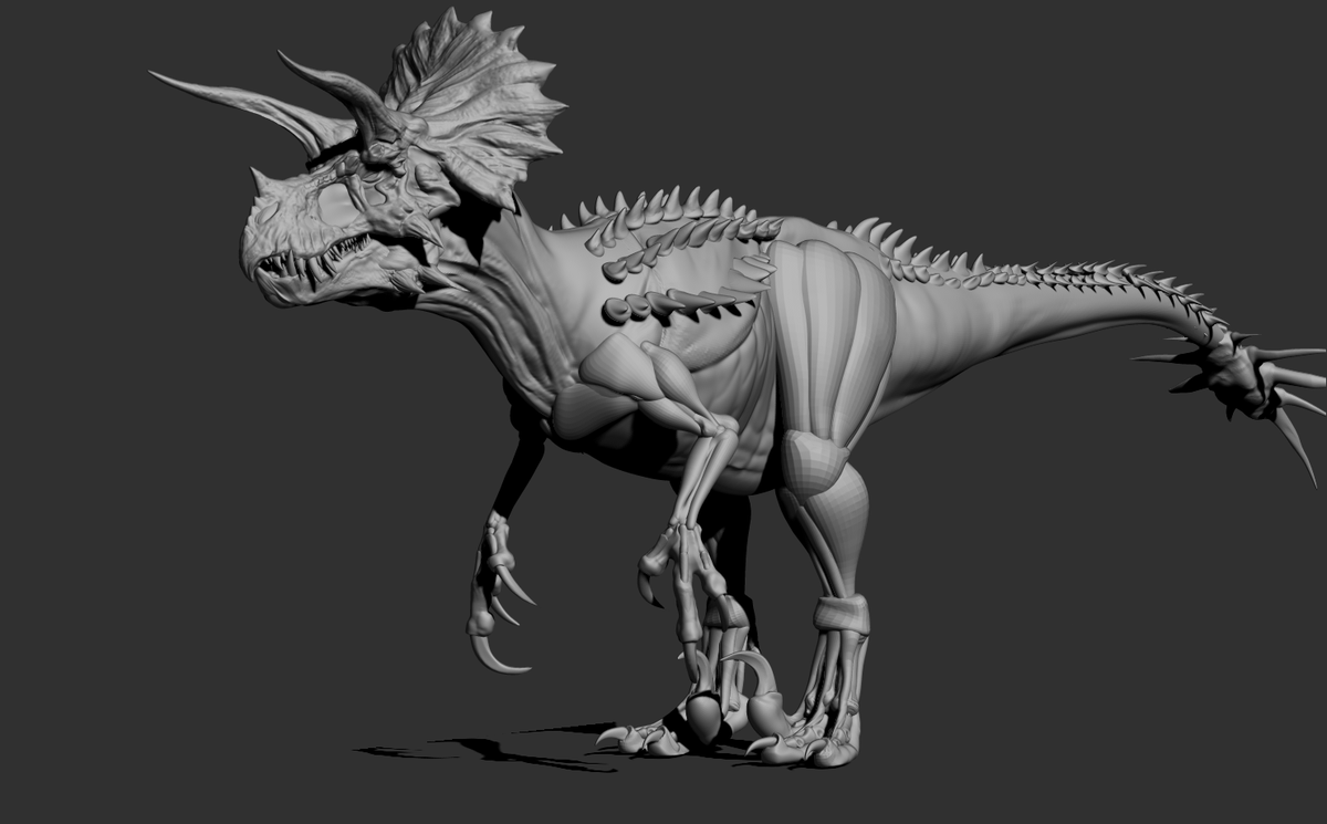 vankev's tweet photo. Ultimasaurus skeleton ,anatomy ad final #ultimasaurus #jurassicparkchaoseffect #zbrush https://t.co/wmZ3FtONZq