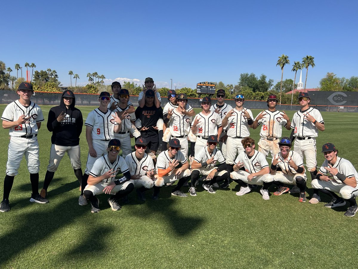 Tanner Vesely (@tves_23) on Twitter photo Aztecs return home and beat Tucson 13-4. Lots of pressure from the entire line up as they pound out 14 hits.
W-<a href="/RyanCaruso12/">Ryan Caruso</a>
<a href="/JaidenLoRe1/">Jaiden TJ.Lo Re #1</a> 3-4 3R,
<a href="/CooperClouser/">cooper clouser</a> 3-4 RBI
ParkerWilliams 2-2 2BB, 4RBI
Next week <a href="/CdS_Baseball/">CDS Aztecs Baseball</a> will co host <a href="/TheBorasClassic/">The Boras Baseball Classic</a> 3/12-15. #DOB Aztecs return home and beat Tucson 13-4. Lots of pressure from the entire line up as they pound out 14 hits.
W-<a href="/RyanCaruso12/">Ryan Caruso</a>
<a href="/JaidenLoRe1/">Jaiden TJ.Lo Re #1</a> 3-4 3R,
<a href="/CooperClouser/">cooper clouser</a> 3-4 RBI
ParkerWilliams 2-2 2BB, 4RBI
Next week <a href="/CdS_Baseball/">CDS Aztecs Baseball</a> will co host <a href="/TheBorasClassic/">The Boras Baseball Classic</a> 3/12-15. #DOB