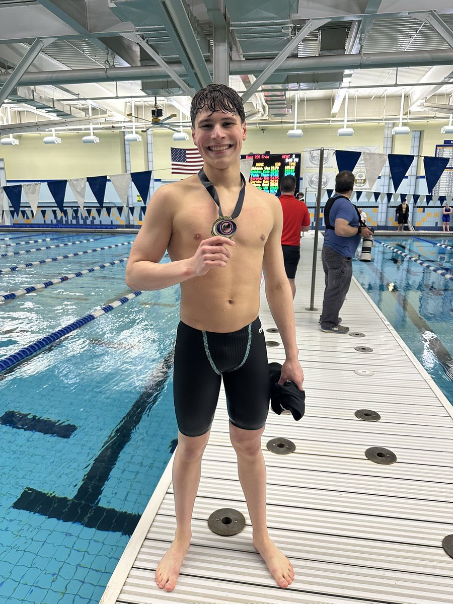 🚨New School Record New NEPSAC DIV 2 Record!!🚨NEPSAC CHAMP for Alex Barone in the 200 free 1:38.59