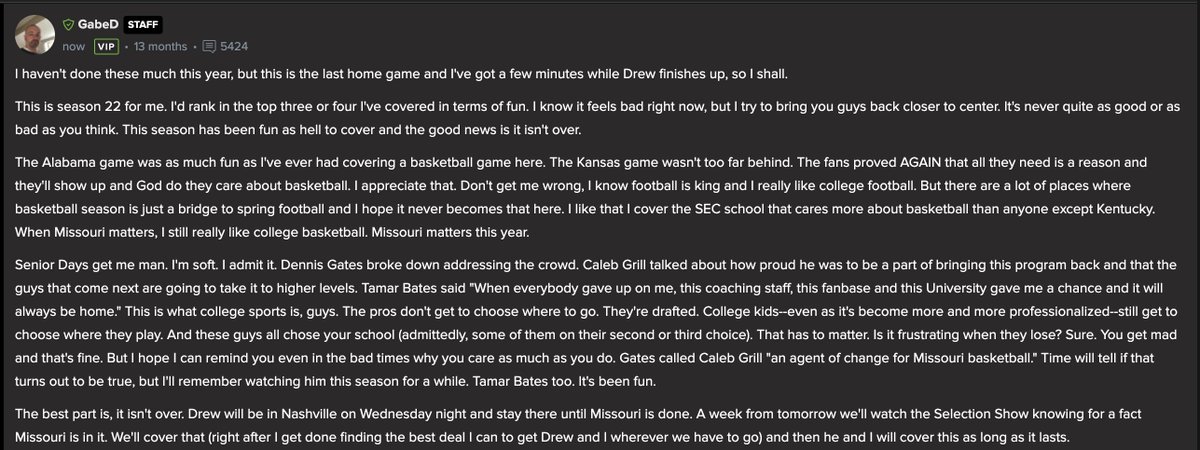 PowerMizzoucom's tweet image. Wanted to share this with the masses on the way out the door. Appreciate everyone who&apos;s come along for the ride this season.