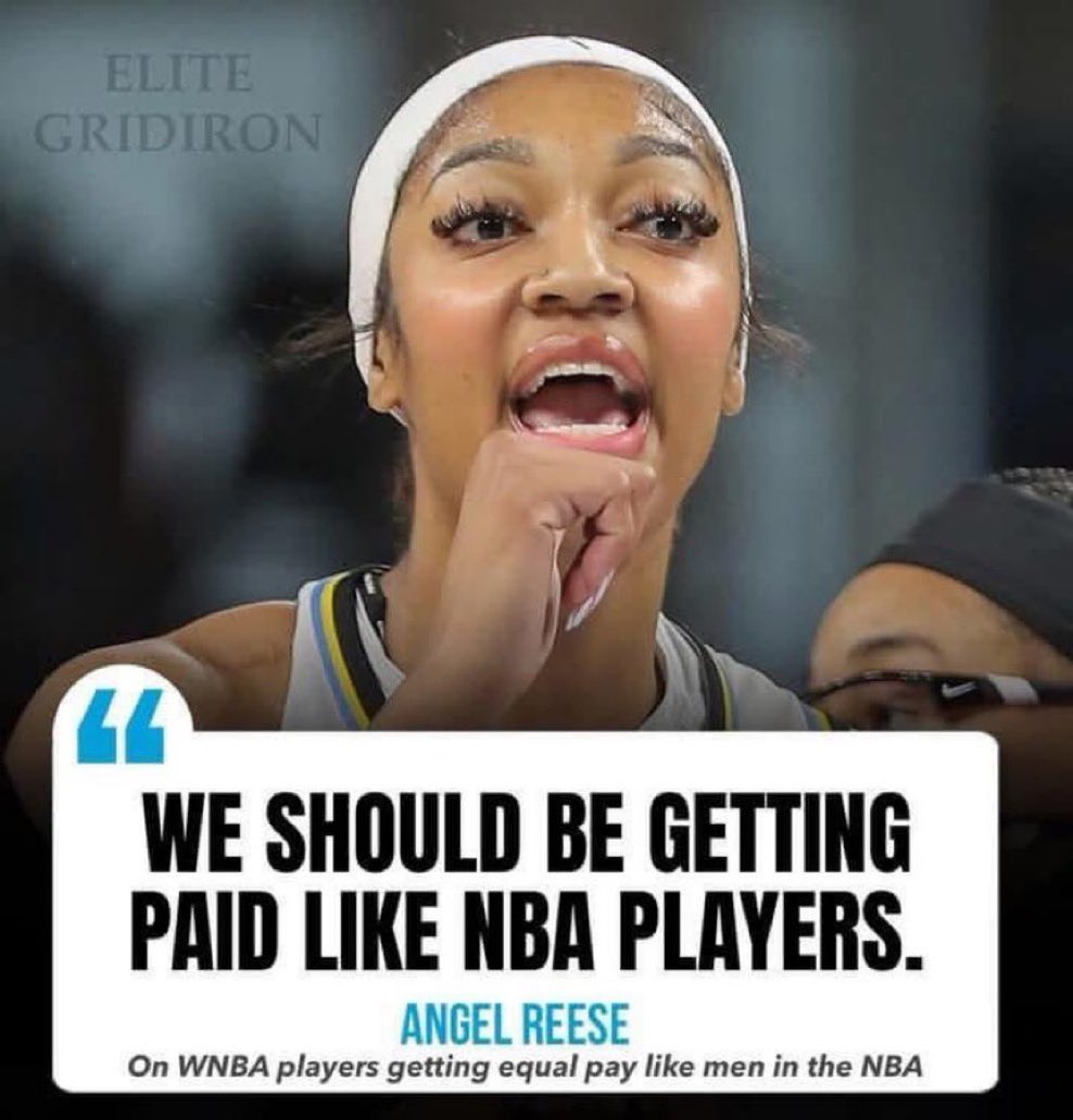 Angel Reese is demanding that she gets paid as much as the NBA players or she's sitting out.
