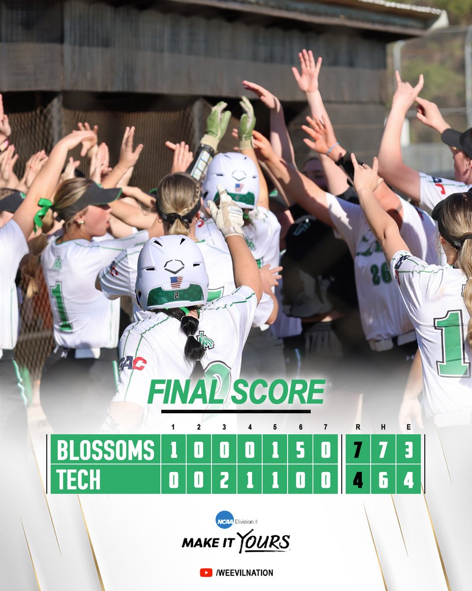 BLOSSOMS WIN! UAM takes game three from ATU! 🔥

#BlossomNation