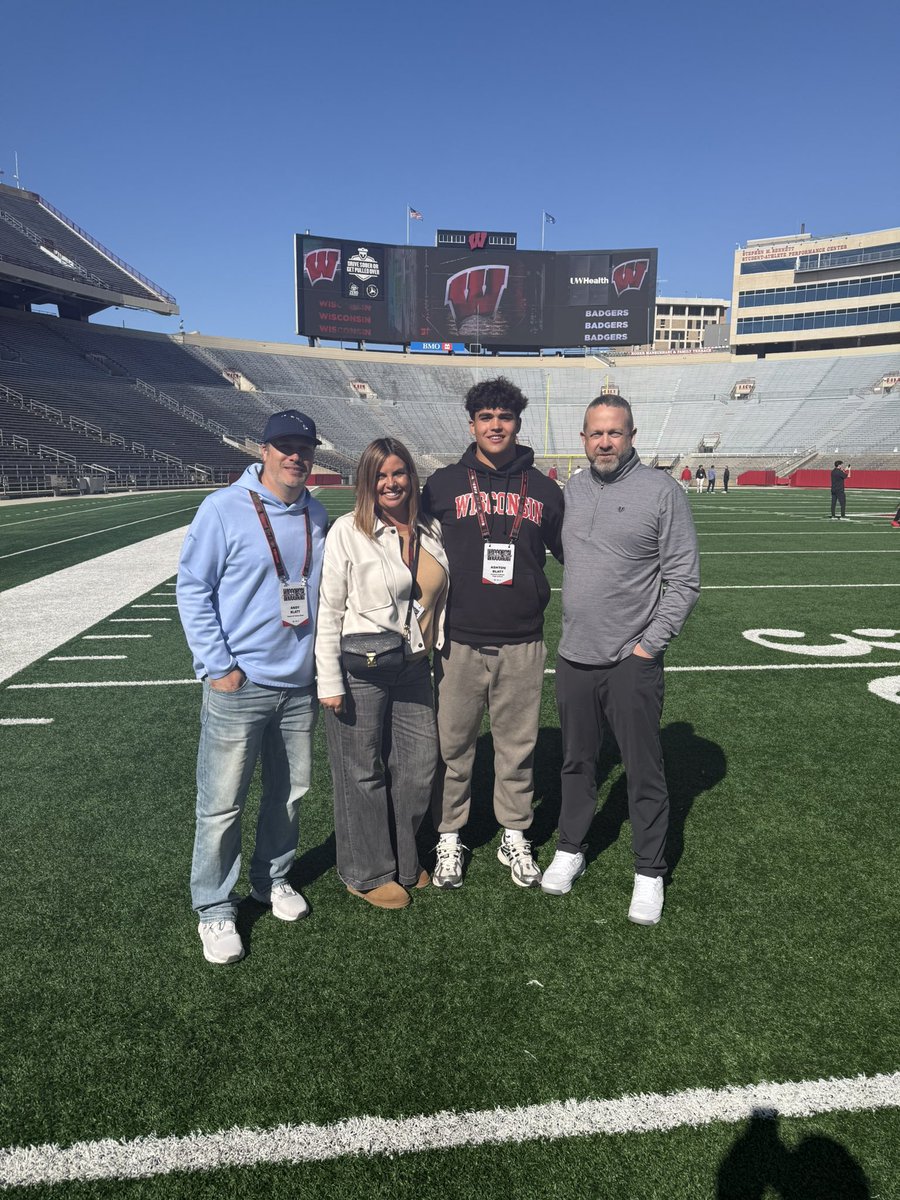 Ashton Blatt (@blatt_ashton) on Twitter photo Had an amazing time at <a href="/BadgerFootball/">Wisconsin Football</a> today! Thank you for the hospitality!! #JumpAround
<a href="/Coach_Mitch_/">Matt Mitchell</a> <a href="/RoseBrandon_/">Brandon Rose</a> <a href="/PCC_FOOTBALL/">Central Catholic Football</a> <a href="/Wi_Recruiting/">Badger_Recruiting</a> Had an amazing time at <a href="/BadgerFootball/">Wisconsin Football</a> today! Thank you for the hospitality!! #JumpAround
<a href="/Coach_Mitch_/">Matt Mitchell</a> <a href="/RoseBrandon_/">Brandon Rose</a> <a href="/PCC_FOOTBALL/">Central Catholic Football</a> <a href="/Wi_Recruiting/">Badger_Recruiting</a>