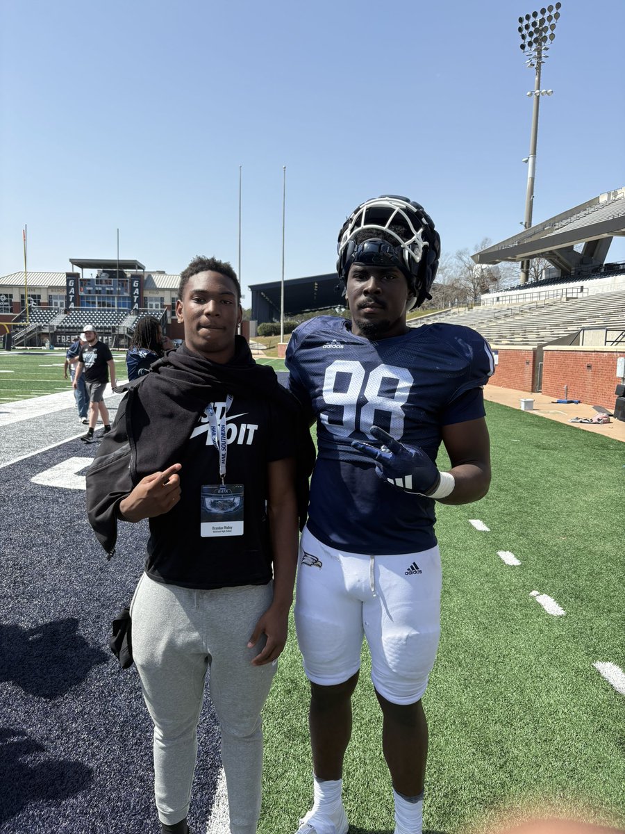 Brandan Ridley (@brandad2solidd) on Twitter photo Had a great day <a href="/GSAthletics_FB/">Georgia Southern Football</a> saw some a great spring practice met some great guys and coaches. Thank you <a href="/CoachTaylorReed/">Taylor Reed</a> and <a href="/GSCoachHelton/">Clay Helton</a> for the invite and this opportunity. Canβt wait to come back down in April for the spring game. Also got to see my big bro <a href="/ucheiloh4/">Uche π³π¬</a> Had a great day <a href="/GSAthletics_FB/">Georgia Southern Football</a> saw some a great spring practice met some great guys and coaches. Thank you <a href="/CoachTaylorReed/">Taylor Reed</a> and <a href="/GSCoachHelton/">Clay Helton</a> for the invite and this opportunity. Canβt wait to come back down in April for the spring game. Also got to see my big bro <a href="/ucheiloh4/">Uche π³π¬</a>