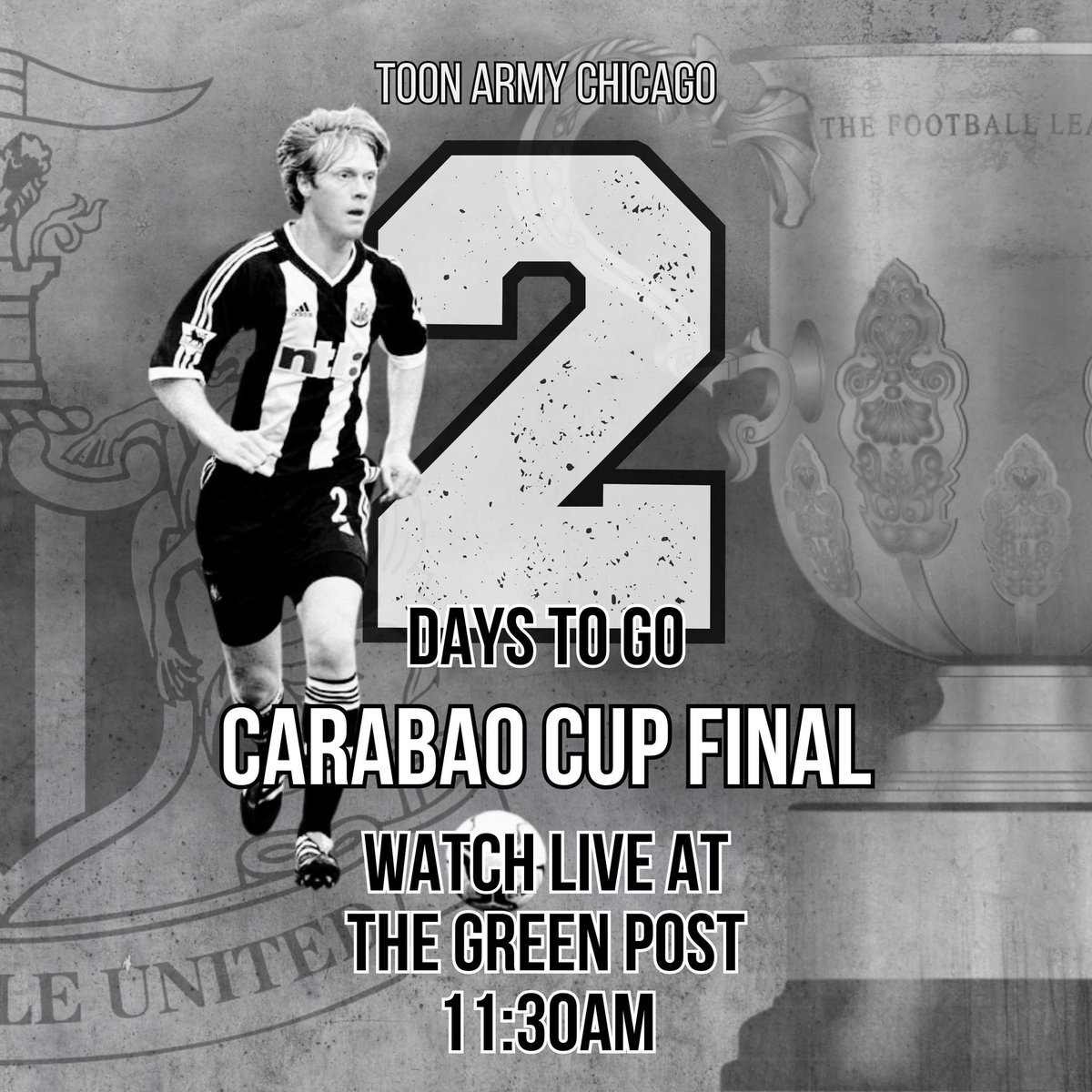 Toon Army Chicago (@toonarmychicago) on Twitter photo 2️⃣ days until we pack The Green Post & roar the lads to victory! 🏆
📍<a href="/GreenPostCHI/">@greenpostchi</a> 4749 N. Rockwell Ave.
⏰8 AM doors | 11:30 AM kickoff
Reserve here: shorturl.at/zsUoxadd “NUFC” in notes
#NUFC #ToonArmyChicago
<a href="/warrenbarton2/">Warren Barton</a> 2️⃣ days until we pack The Green Post & roar the lads to victory! 🏆
📍<a href="/GreenPostCHI/">@greenpostchi</a> 4749 N. Rockwell Ave.
⏰8 AM doors | 11:30 AM kickoff
Reserve here: shorturl.at/zsUoxadd “NUFC” in notes
#NUFC #ToonArmyChicago
<a href="/warrenbarton2/">Warren Barton</a>