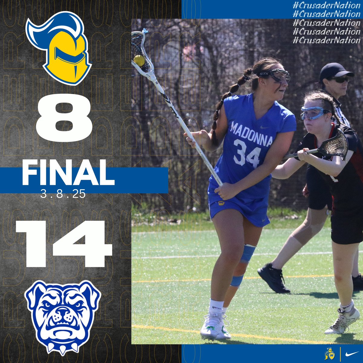 Final against Tennessee Wesleyan.

#crusadernation