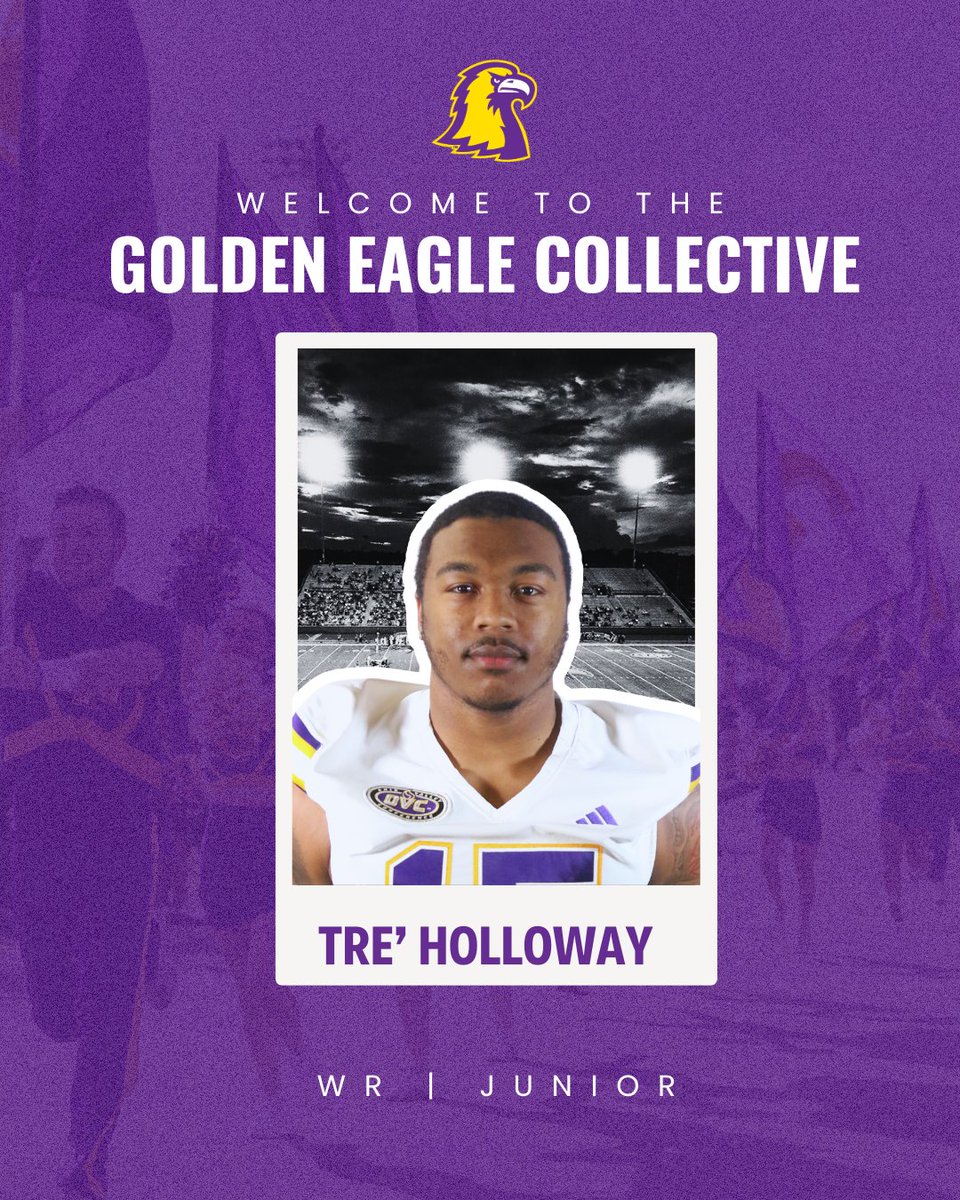 Welcome to the Golden Eagle Collective Tre!

#WingsUp #AimHigh

<a href="/_TreHolloway/">Tre Holloway</a> <a href="/TNTechFootball/">TTU Football</a>