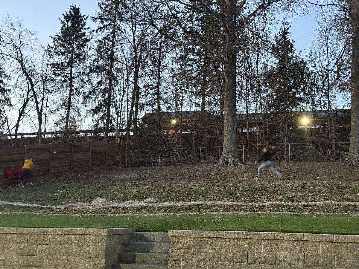 Second wiffleball game of spring.