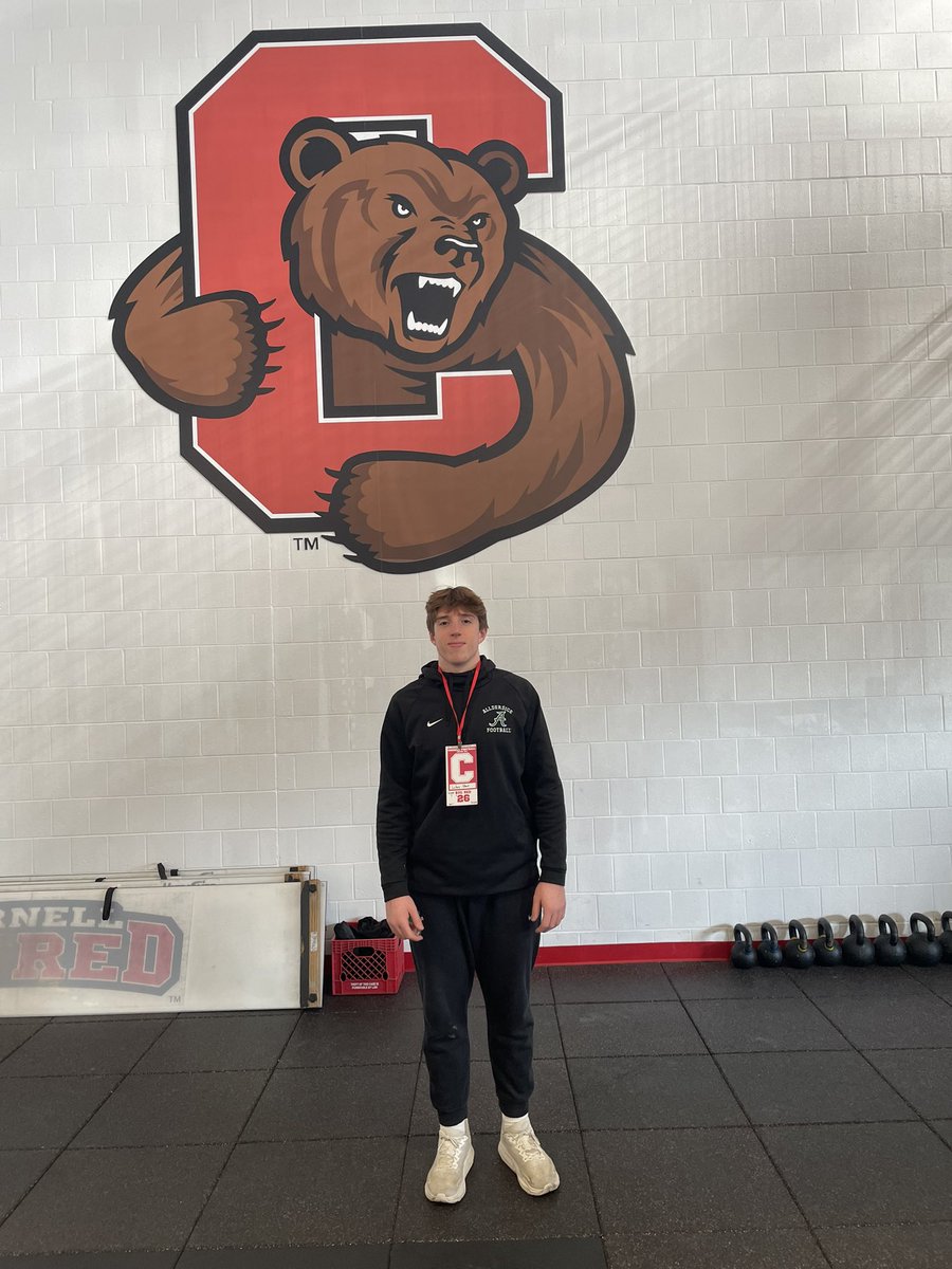 I had a great time <a href="/BigRed_Football/">Cornell Football</a> today! Thank you <a href="/Coach_Hatcher20/">Mike Hatcher</a> for the junior day invitation. I appreciate the opportunity to learn more about the academics, student life and culture.
<a href="/DanSwanstrom/">Dan Swanstrom</a> <a href="/WPIAL_Insider/">WPIAL Insider</a> 
<a href="/DiceDragonsFB/">AllderdiceDragonsFootball</a> <a href="/PA_TodaySports/">PA Today</a>