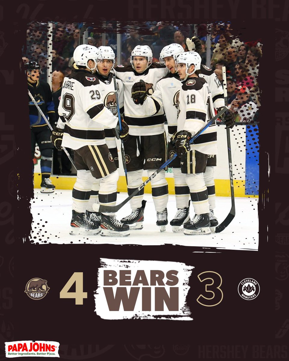 We came, we saw, and we took all 4️⃣ points in Cleveland!

Use promo code BEARSWIN for 40% off your Papa John's online order the day after a Bears victory!