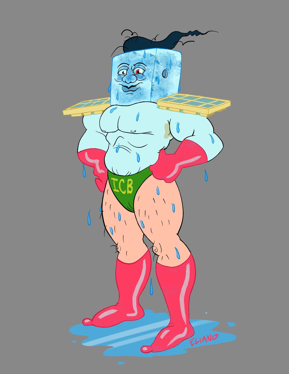 When I was 11, I drew my very first character—a useless superhero I dubbed “Ice Cube Boy.” His underwhelming/useless superpower was to melt slowly. So, here’s my first attempt at imagining what he might look like.