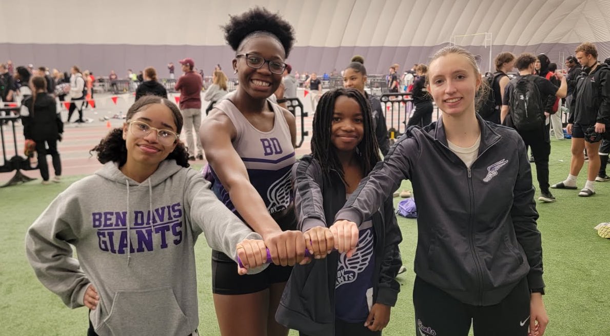 DMR drops :25 from last year &amp; not done improving yet!

Jr H Oliver 4:29 (PR!)
Sr A Drake 1:07
Fr L Arnold 3:00
Jr <a href="/kitkat_12778/">Kaitlyn Harger</a> 6:45

<a href="/LadyGiants_TF/">Ben Davis Girls Track & Field</a> <a href="/WayneTwpSuper/">Dr. Jeff Butts</a> <a href="/GiantAthletics/">Ben Davis Giants</a> <a href="/BenDavisHS/">Ben Davis High School</a>