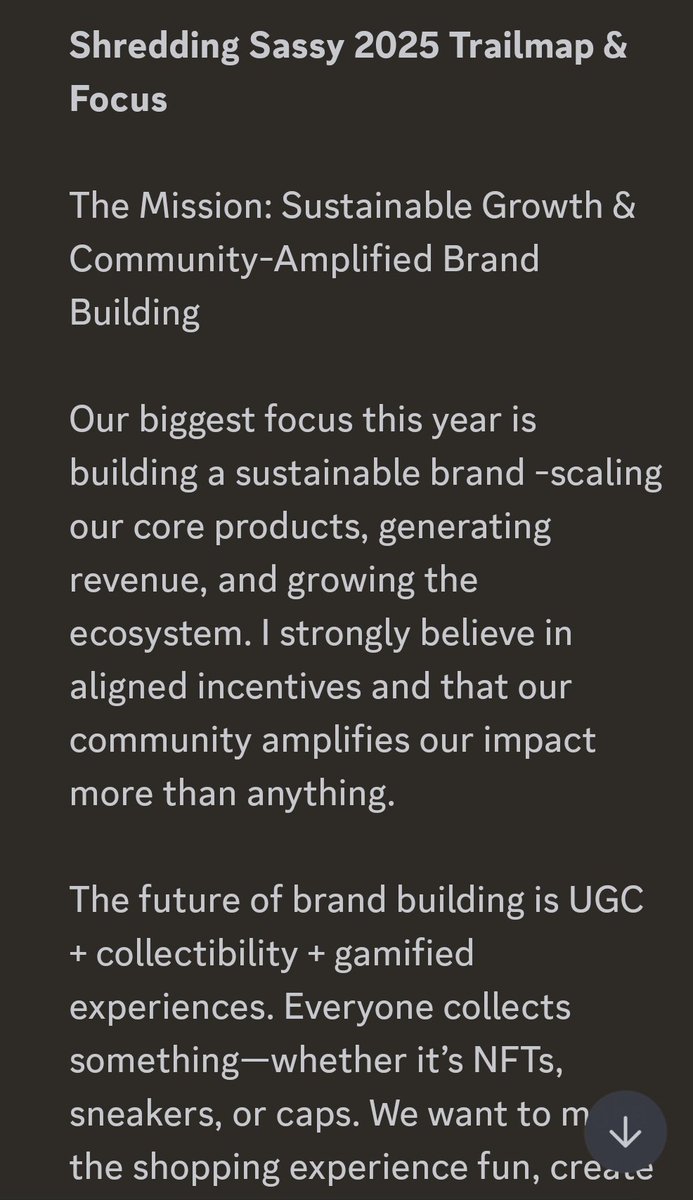 Colette Freiberg (@colettefreiberg) on Twitter photo I'm excited for Robby & I to now be a part of the <a href="/ShreddingSassy/">Shredding Sassy</a> fam.
I'm was very impressed with the
SHREDDING SASSY 2025 TRAIL MAP AND FOCUS
& their mission of sustainable growth and amplified brand building.
As a person who majored in marketing and worked for a Fortune 500 I'm excited for Robby & I to now be a part of the <a href="/ShreddingSassy/">Shredding Sassy</a> fam.
I'm was very impressed with the
SHREDDING SASSY 2025 TRAIL MAP AND FOCUS
& their mission of sustainable growth and amplified brand building.
As a person who majored in marketing and worked for a Fortune 500