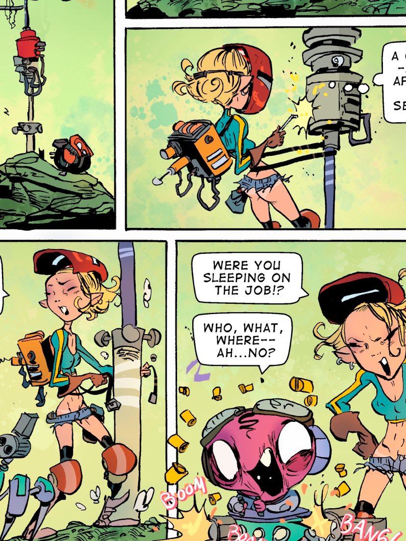 AdamArcherArt's tweet image. sneak peek at the next #RubyRadio 📻comic strip💥📕

Follow @jack_stewart  for its release🤘🔥