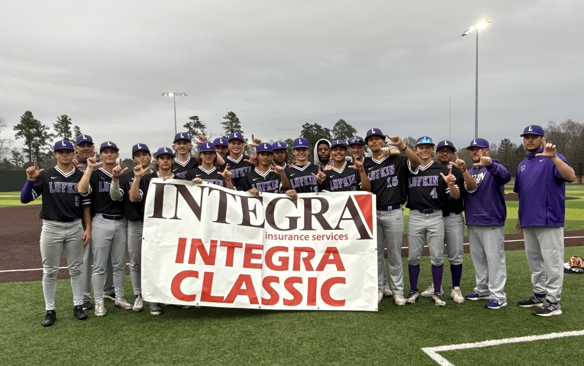 Lufkin Baseball (@lufkinbaseball1) on Twitter photo The Pack wins the Championship game of the 4th Annual Integra Classic to go 4-0 on the weekend! <a href="/integrains/">Integra Insurance</a> The Pack wins the Championship game of the 4th Annual Integra Classic to go 4-0 on the weekend! <a href="/integrains/">Integra Insurance</a>