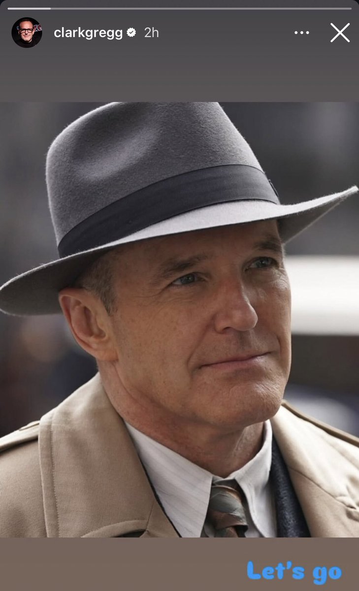 I need to know why <a href="/clarkgregg/">Clark Gregg</a> is posting pics of him as Phil Coulson with “let’s go” as the caption. 🤯😳🤔

#AgentsofSHIELD