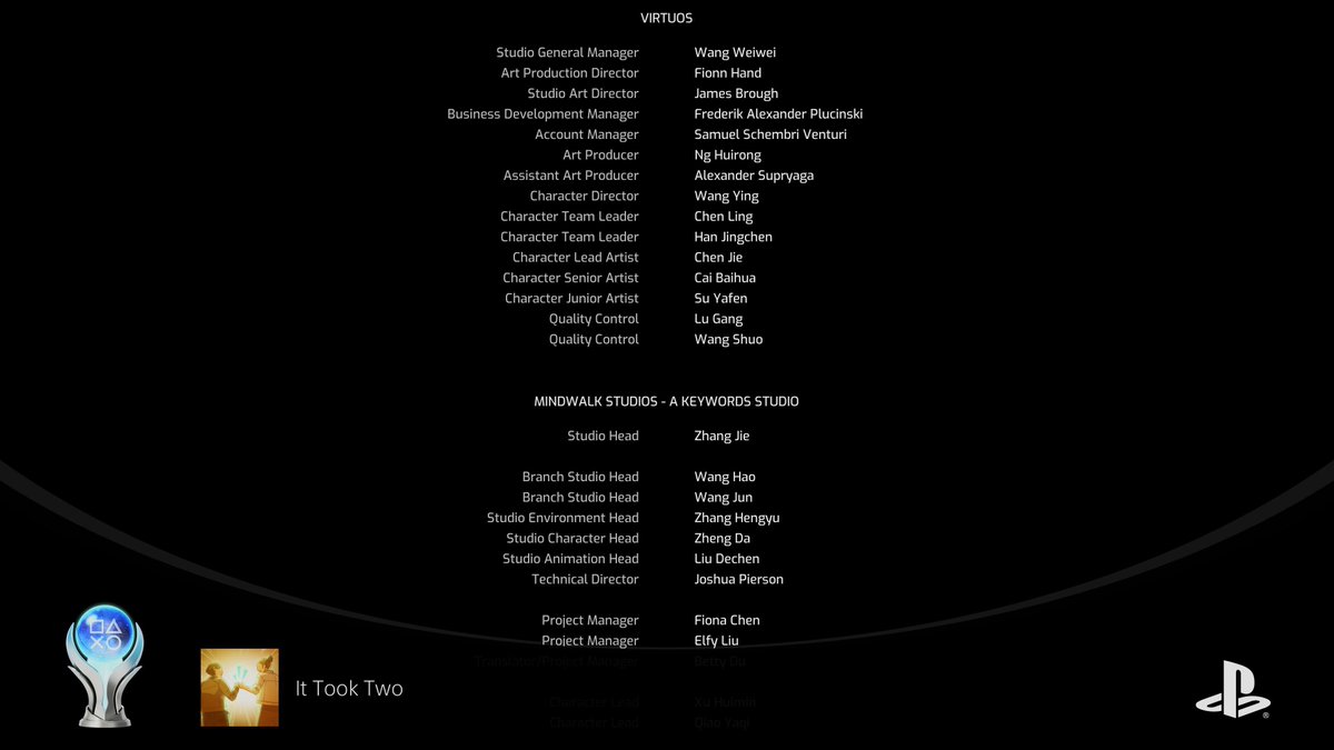 Split Fiction
It Took Two (PLATINUM)
#PlayStationTrophy
10/10 تحفه فنية 🤍