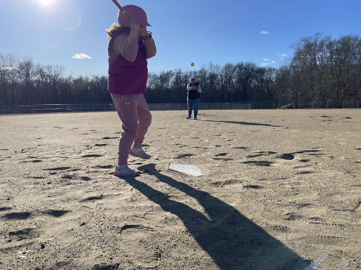 Jdarling81's tweet photo. That time of year … getting ready for softball season on a windy afternoon in Swansea. https://t.co/SS9dDsuI6z