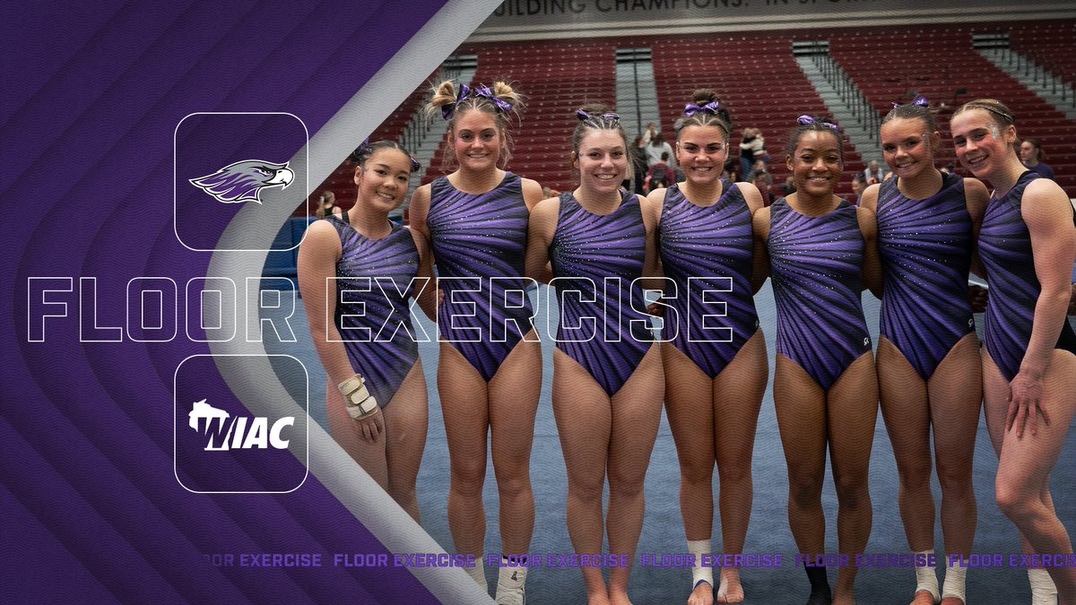 Off to the floor we go! The Warhawks totaled 47.625 on the beam in the first rotation