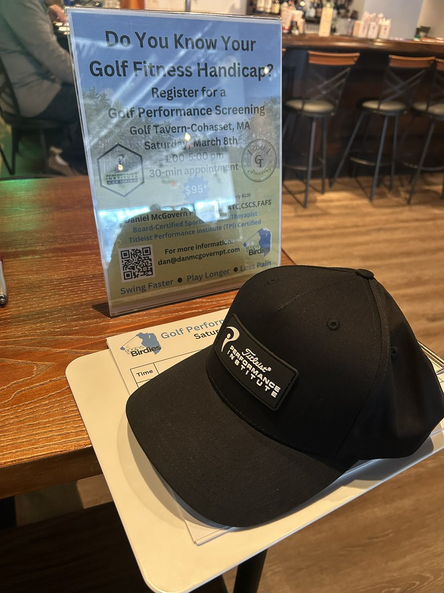 B2B_golf_us's tweet photo. Golf Performance Screenings at the Golf Tavern in Cohasset. https://t.co/s18NKHtYPu