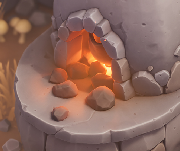 Sometimes, baking light onto an emissive texture is both cheaper and better looking than using a point light. It won't affect it's surrounding (tho it could with lumen emissive lighting) but it does a very decent job to sell the look. Here's two props where I used this.