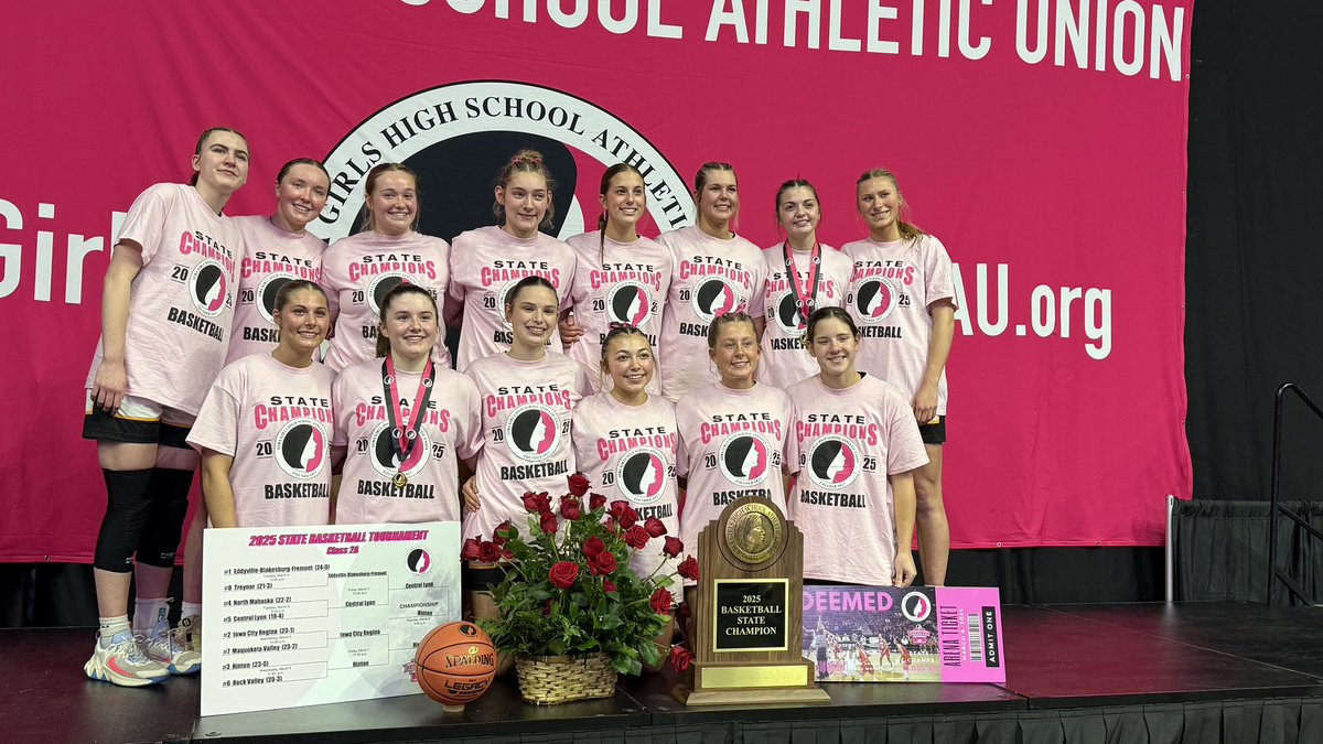 The <a href="/HintonGirlsBB/">Hinton Girls Basketball 🏀</a> team is your state champion in Class 2A!