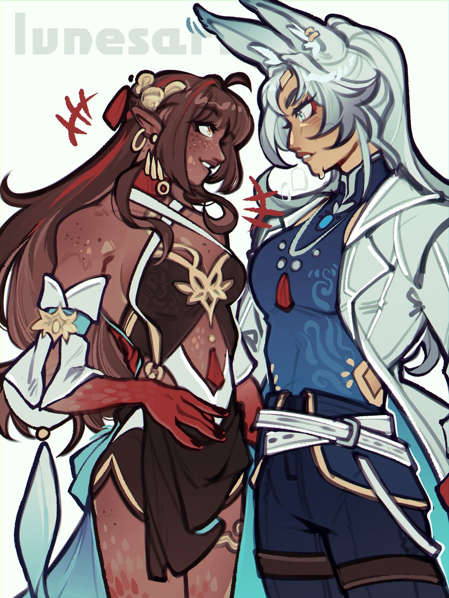 lvnesart's tweet image. kinda obssessed with Lingsha and I KNOW Feixiao would be too
#hsr #honkaistarrail #feisha