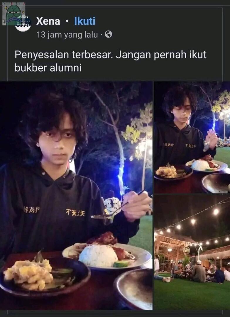 tanyarlfes's tweet image. 💚 kalian tim bukber alumni gak