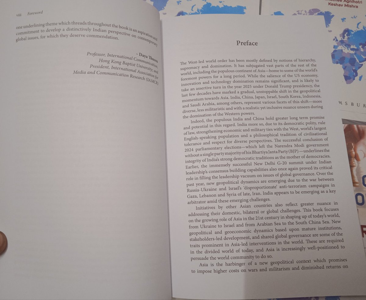 tilakjha's tweet image. Happy 2 share that our edited v entitled Dynamics of World Politics and 21st Century Asia by @BloomsburyIndia is out. With contributors from 6 nations including Myanmar, China, Italy n Israel, a global review board & foreword by Prof Daya Thussu, it will be worth your time.