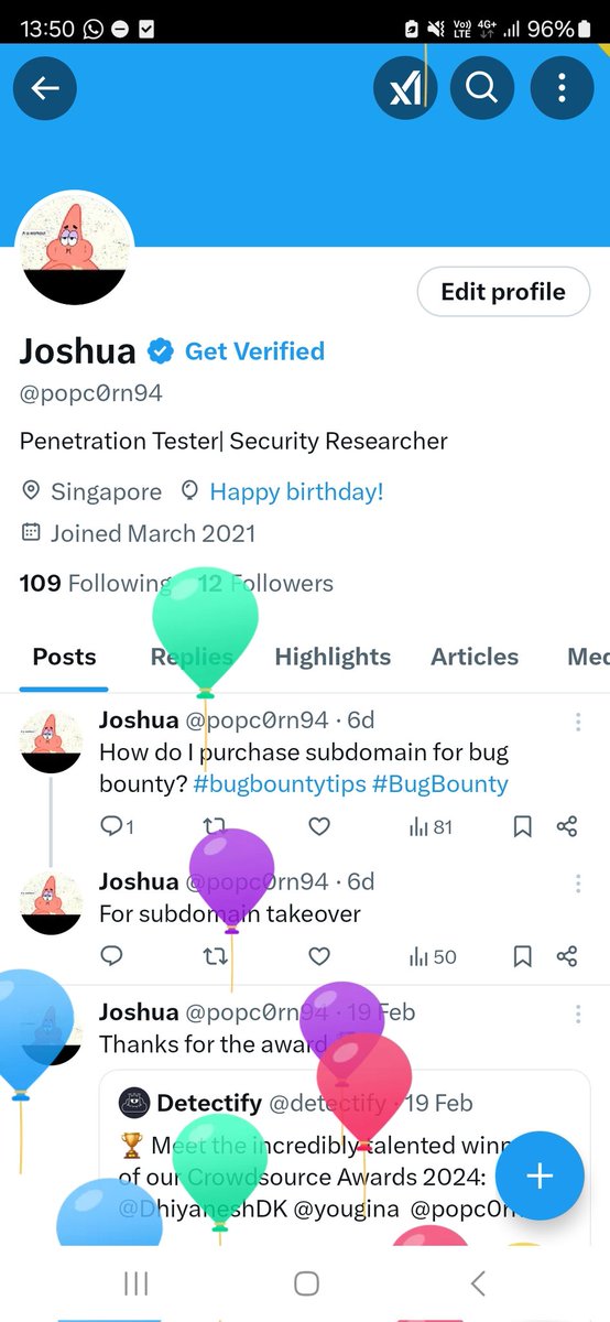 Joshua (@popc0rn94) on Twitter photo My birthday today haha My birthday today haha