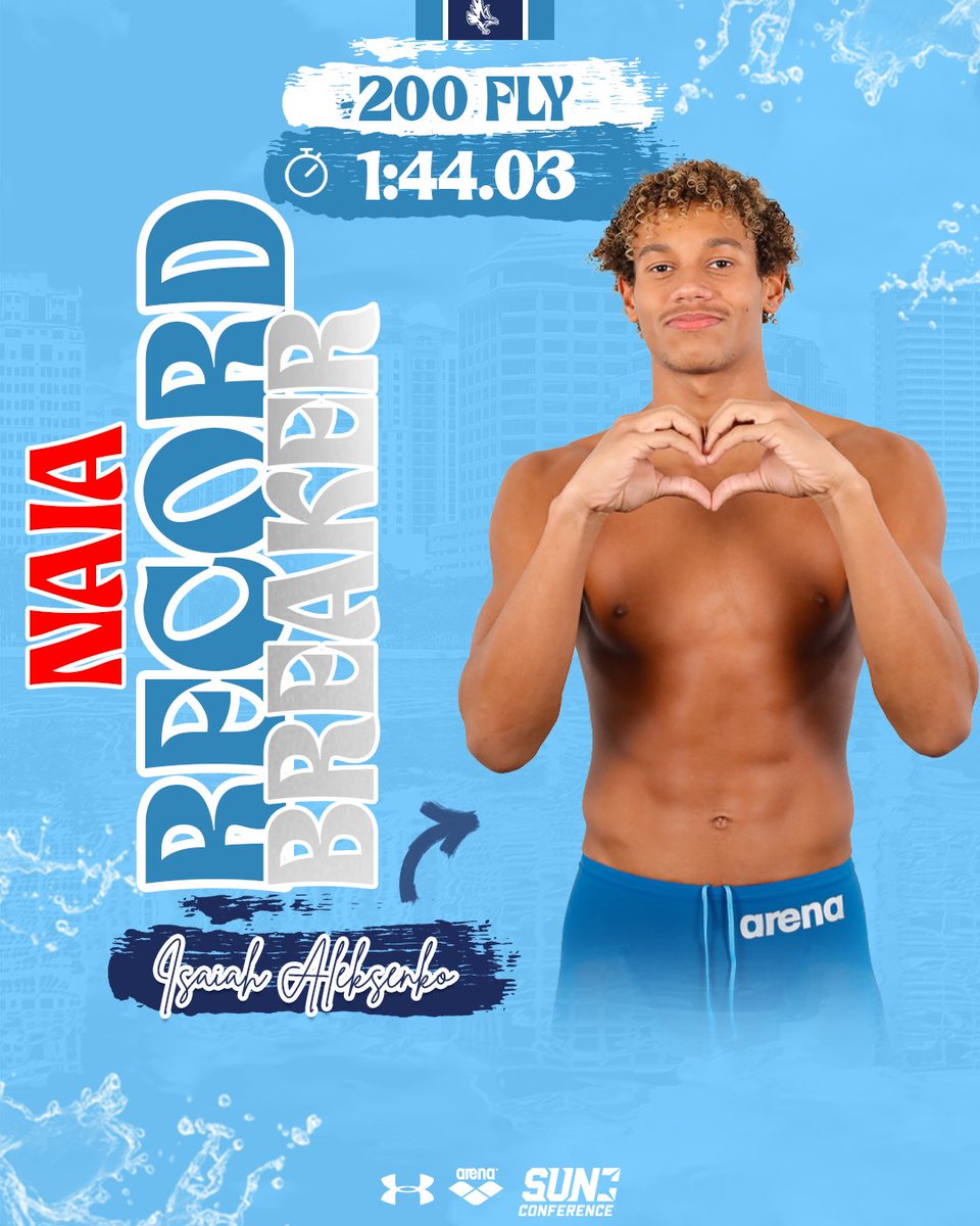 𝗬𝗼𝘂 𝗞𝗻𝗼𝘄 𝗪𝗵𝗼!

Isaiah Aleksenko claims his third national title with an NAIA record in the 200 Fly. 

#DefendtheBeach