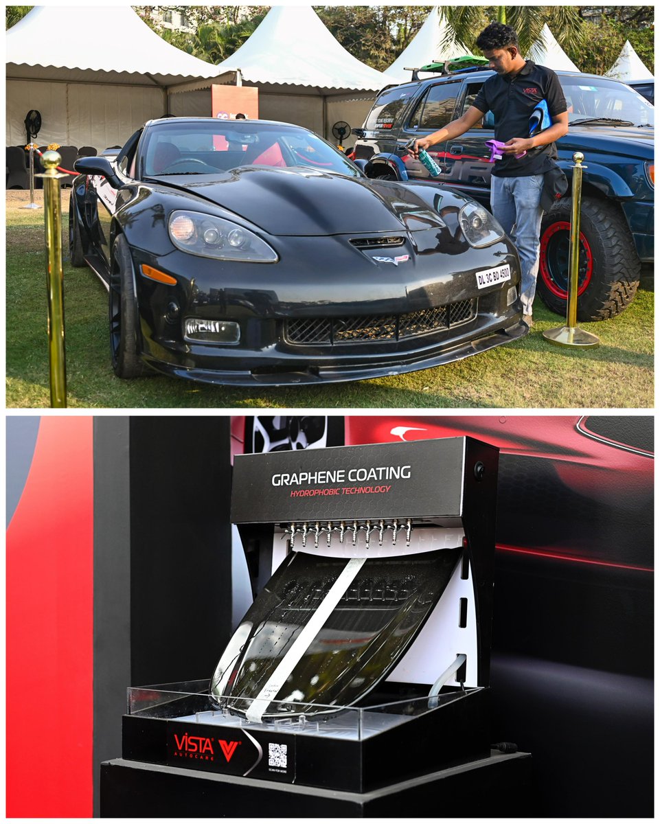 autocarindiamag's tweet image. With over 100 modern classics on display under the harsh Mumbai sun, maintaining that perfect shine was no easy task. That’s where our #ModernClassicRally Car Care Partner, Vista Auto Care, swooped in and saved the day with a host of specialised car care products. #BrandedContent