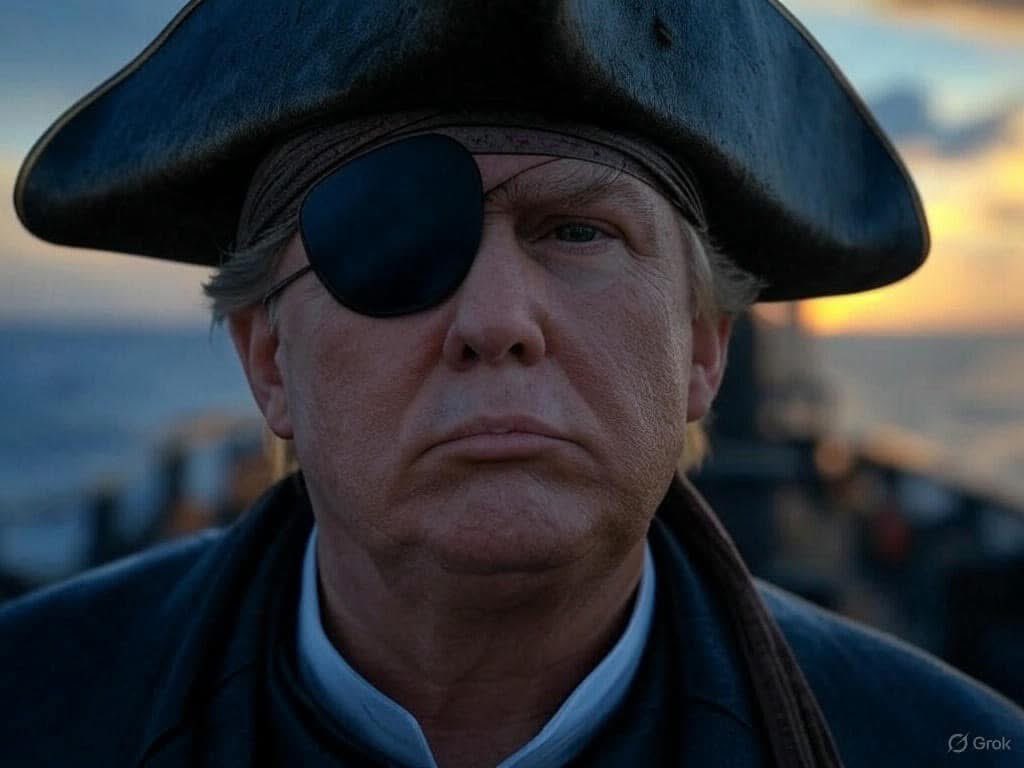 Vincenlair's tweet image. Alors, la droite pirate qui chialait sur la gouvernance par décret de Trudeau et Legault pendant la pandémie semble soudainement ravie des décrets de Trump et de ses fausses urgences nationales. Donc, la dictature, c’est seulement quand c’est les autres ? Hypocrisie totale. La…