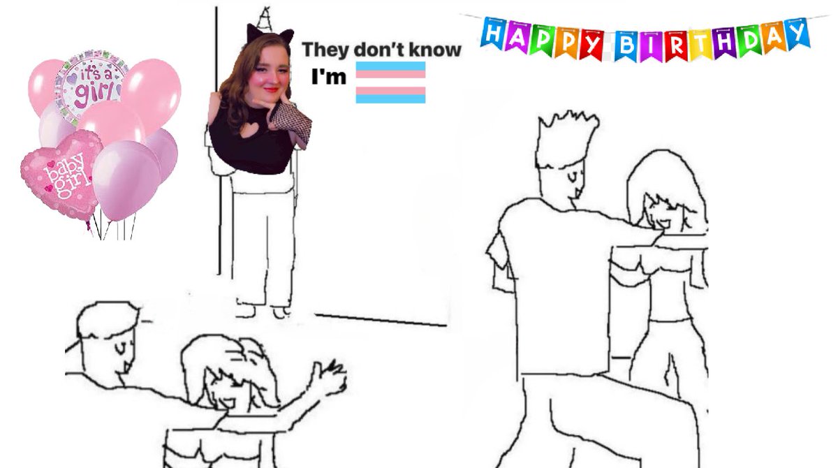 SinDeath_'s tweet photo. Hey SinNerds! In a few hours I'll be having a special stream on Twitch with @AngelaRose0416 and later on @The_Rezdog to celebrate my birthday and me coming out as trans to you all! 🏳️‍⚧️🥳 https://t.co/WEreUseJ46