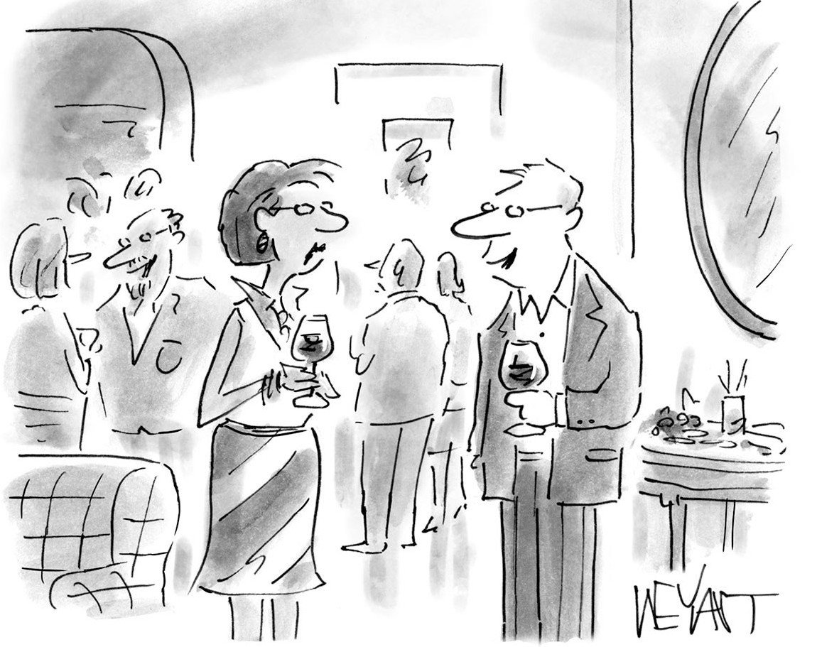 Andrea was lonely so every Saturday she put on her A.I. glasses and saw herself at the party talking to Bobby who told Andrea all the exciting things he was going to do with her after she made her next payment on her A.I. glasses .. this had been going on for 9 years.