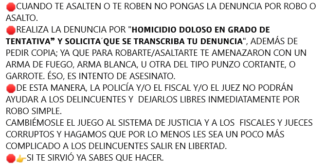 ThirdWealthy's tweet photo. sirve de algo contra la delincuencia
difundir ayuda a terminar en algo con los ladrones https://t.co/Pw6dXKafrF