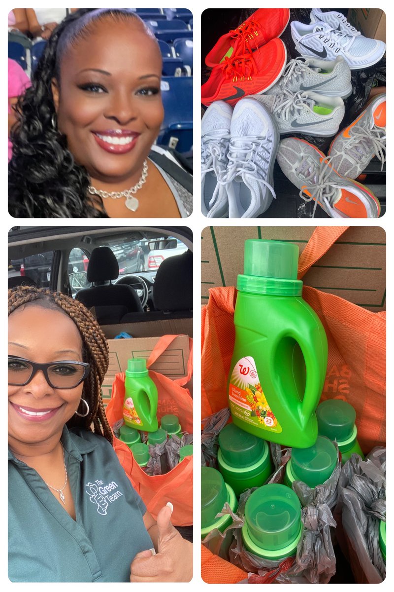 The Green Team Helping Hands, Inc. would like to extend its gratitude to Jeannie for her generous donation of shoes, laundry detergent, and numerous other essential items, including pillows, tote bags, and toiletries, which will greatly benefit our friends in need.👍🏾💚💚💚