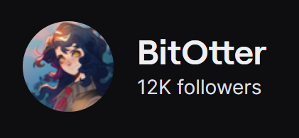 Bit0tter's tweet image. THANK YOU SO MUCH FOR 12K FOLLOWERS ON TWITCH! It has been almost 3 years waiting for this moment and I could not be more grateful&amp;lt;33

Thank you to Owen and Krow for the raid that got me over :-)!