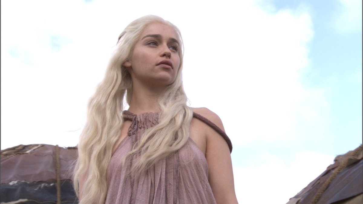 emilia clarke behind the scenes of the first season of game of thrones