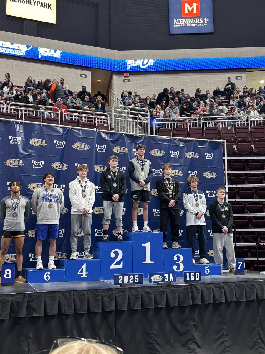 Congratulations to sophomore AJ Corp on a 5th place finish at the PIAA State Championship. Hard work and dedication pays off! Way to end a fantastic season! 
#Hardware