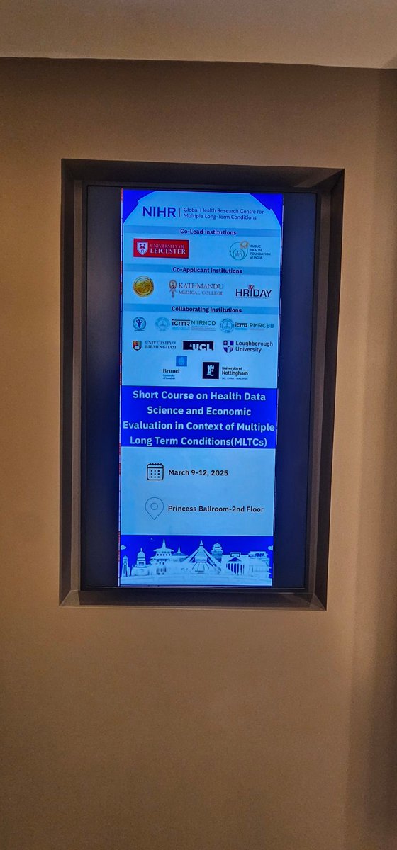 The last time I was in Kathmandu and Nepal was as a medical student 26 years ago! Looking forward to the <a href="/GHRC4MLTC/">NIHR GHRC for Multiple Long-Term Conditions</a> workshop on Health Data Science and Health Economics over the next 4 days <a href="/DrDPrabhakaran/">Dorairaj Prabhakaran</a> <a href="/ShifalikaGoenka/">Shifalika Goenka</a> <a href="/kamleshkhunti/">Prof Kamlesh Khunti</a>